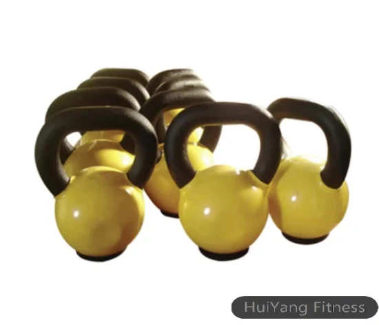 Free Weight Fitness Machine Coated Vinyl Kettlebell Gym Accessories