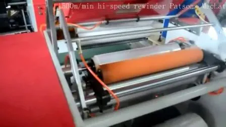 Stretch Film Cling Film Aluminium Foil Food Paper Thermal Paper Rewinding Machine