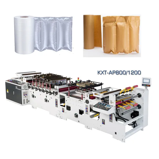 Courier Inflatable Bubble Bag Filling Pocket Pad Making Air Pillow Air Cushion Air Column Film Bag Protective Wrapping Packing Bag Roll Making Machine